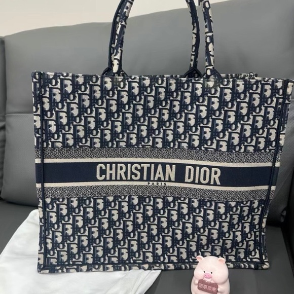 Dior Shoes - Dior Blue and White Patterned Tote